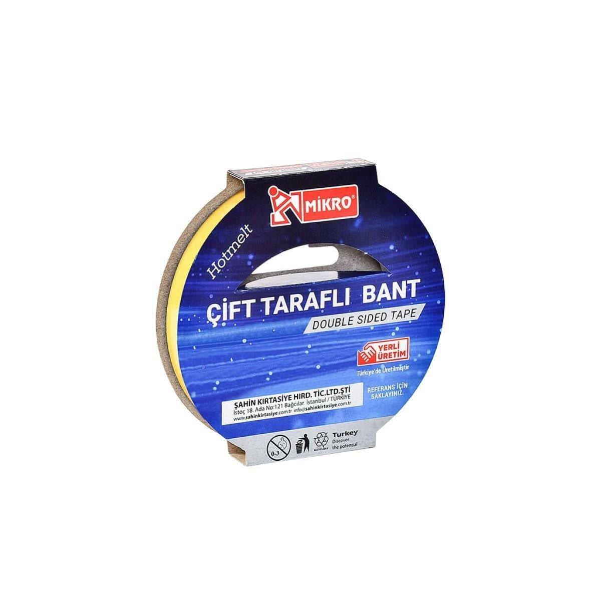 Mikro Çift Taraflı Bant 36Mmx25Mt Bnt-104Mikro Çift Taraflı Bant 36Mmx25Mt Bnt-104 - Kirtasiyem.netÇift Taraflı Bantlar