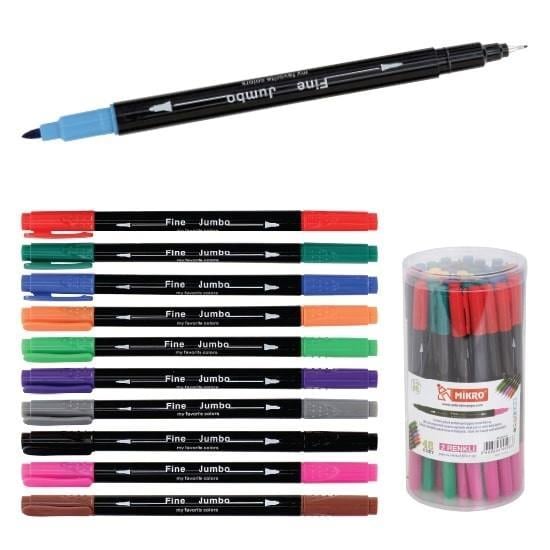 Mikro Çift Uçlu Fineliner Zw 293-48Mikro Çift Uçlu Fineliner Zw 293-48 - Kirtasiyem.netDövme Kalemleri