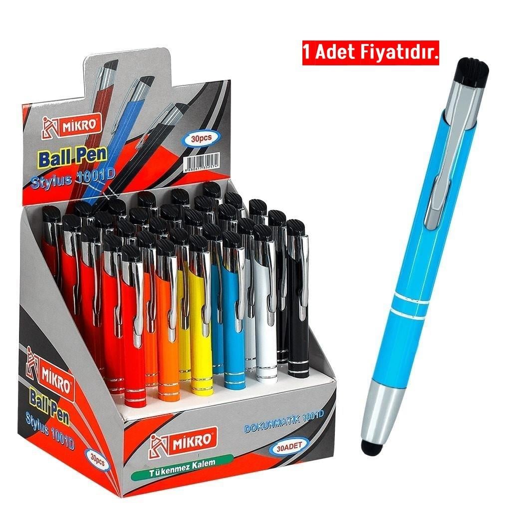 Mikro Dokunmatik Metal Tükenmez Kalem 1001D-30 (1 Adet)Mikro Dokunmatik Metal Tükenmez Kalem 1001D-30 - Kirtasiyem.netTükenmez Kalemler