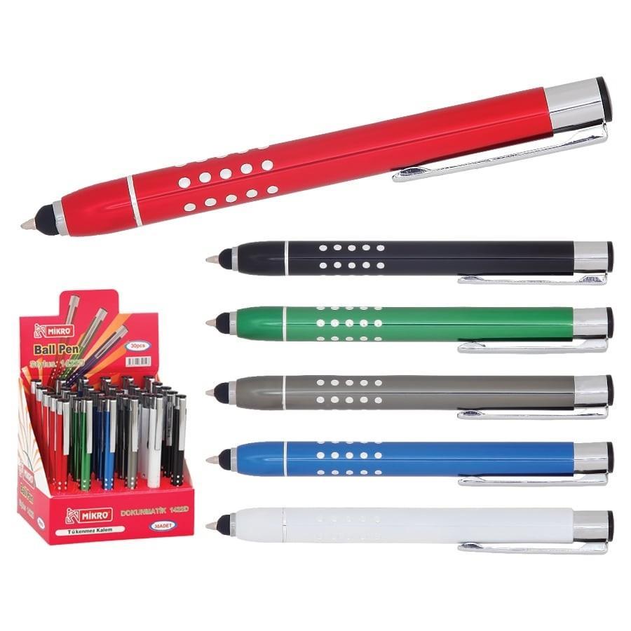 Mikro Dokunmatik Metal Tükenmez Kalem 1422D-30(1 adet)Mikro Dokunmatik Metal Tükenmez Kalem 1422D-30(1 adet) - Kirtasiyem.netTükenmez Kalemler