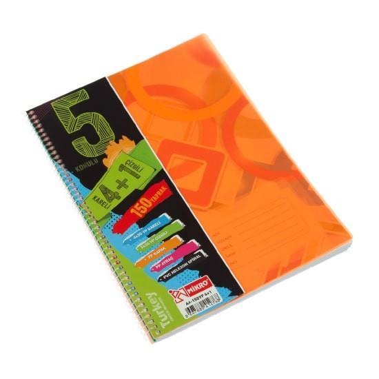 Mikro Ekonomik Spiralli 4+1 Ayraçlı Defter A4 150 Yaprak (36)Mikro Ekonomik Spiralli 4+1 Ayraçlı Defter A4 150 Yaprak (36) - Kirtasiyem.netSeperatörlü ( Ayraçlı ) Defterler