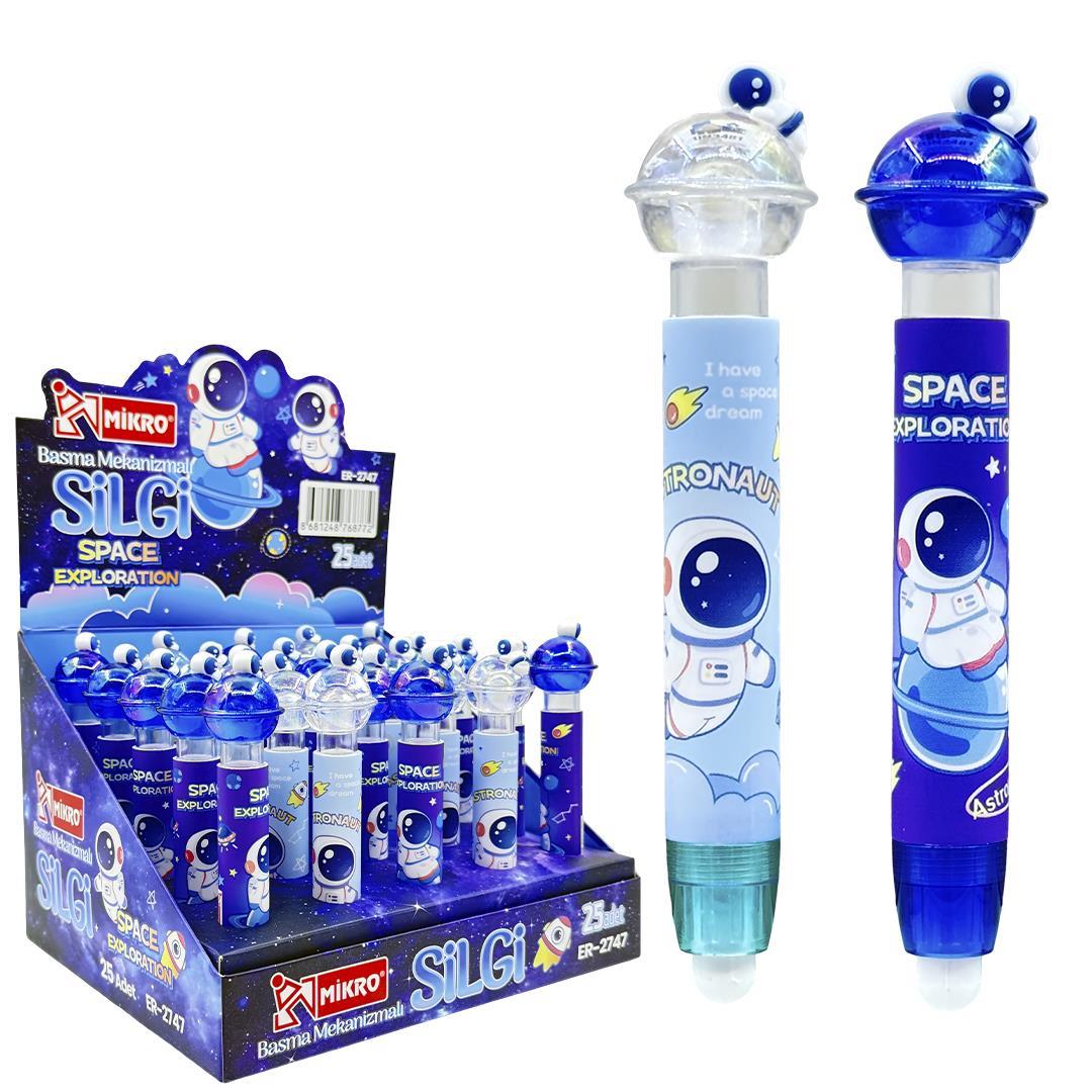 Mikro Er-2747 Basma Mekanizmalı Silgi SpaceDekoratif Bantlar
