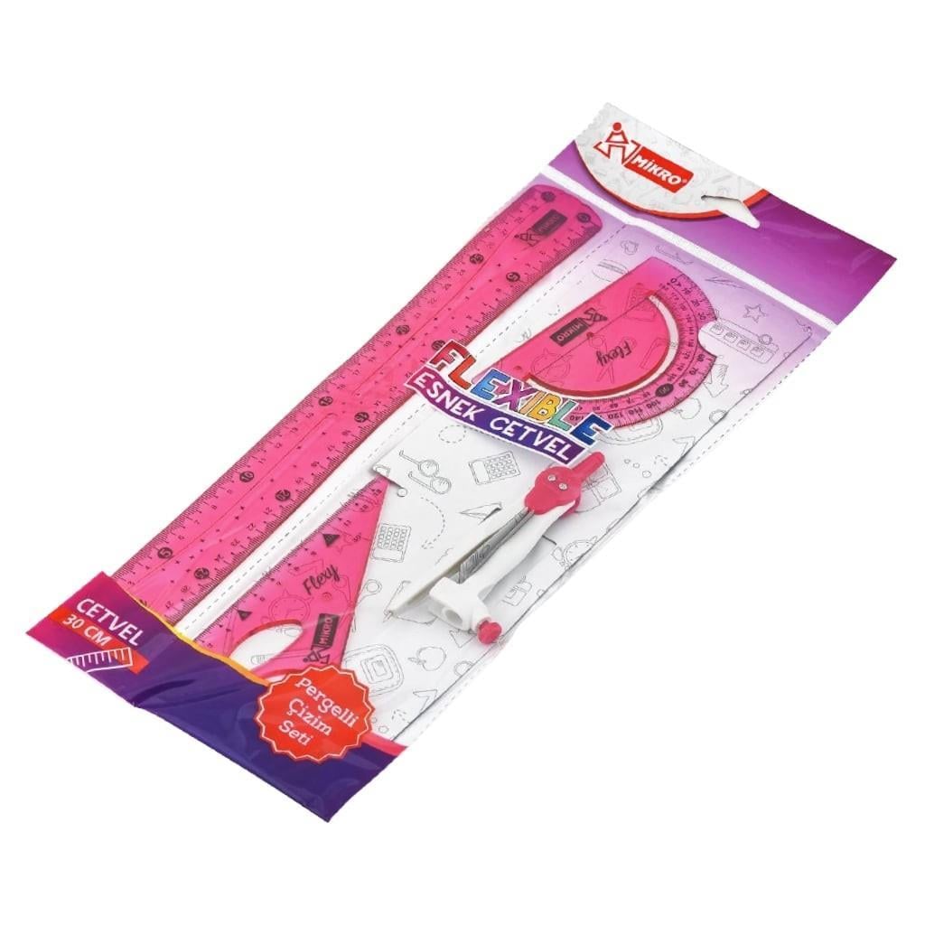 Mikro Esnek Cetvel 4 Lü Pergelli Çizim Seti Flp-04Mikro Esnek Cetvel 4 Lü Pergelli Çizim Seti Flp-04 - Kirtasiyem.netÖlçü Ve Çizim Setleri