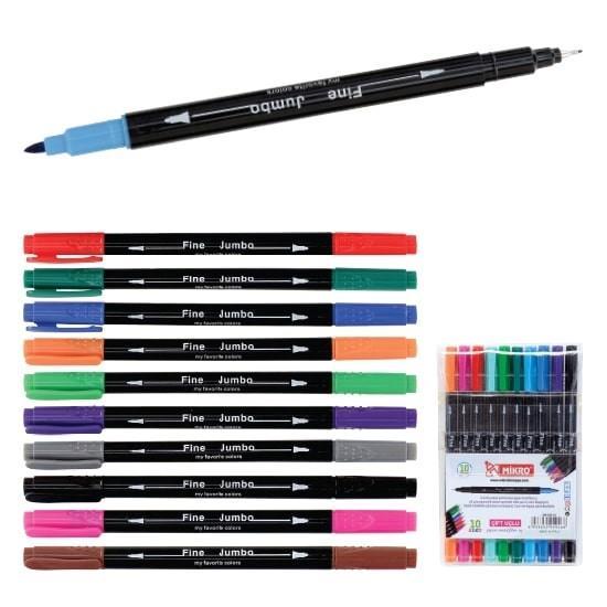 Mikro Fineliner Keçeli Kalem Çift Uçlu Zw 293-10 LuMikro Fineliner Keçeli Kalem Çift Uçlu Zw 293-10 Lu - Kirtasiyem.netDövme Kalemleri