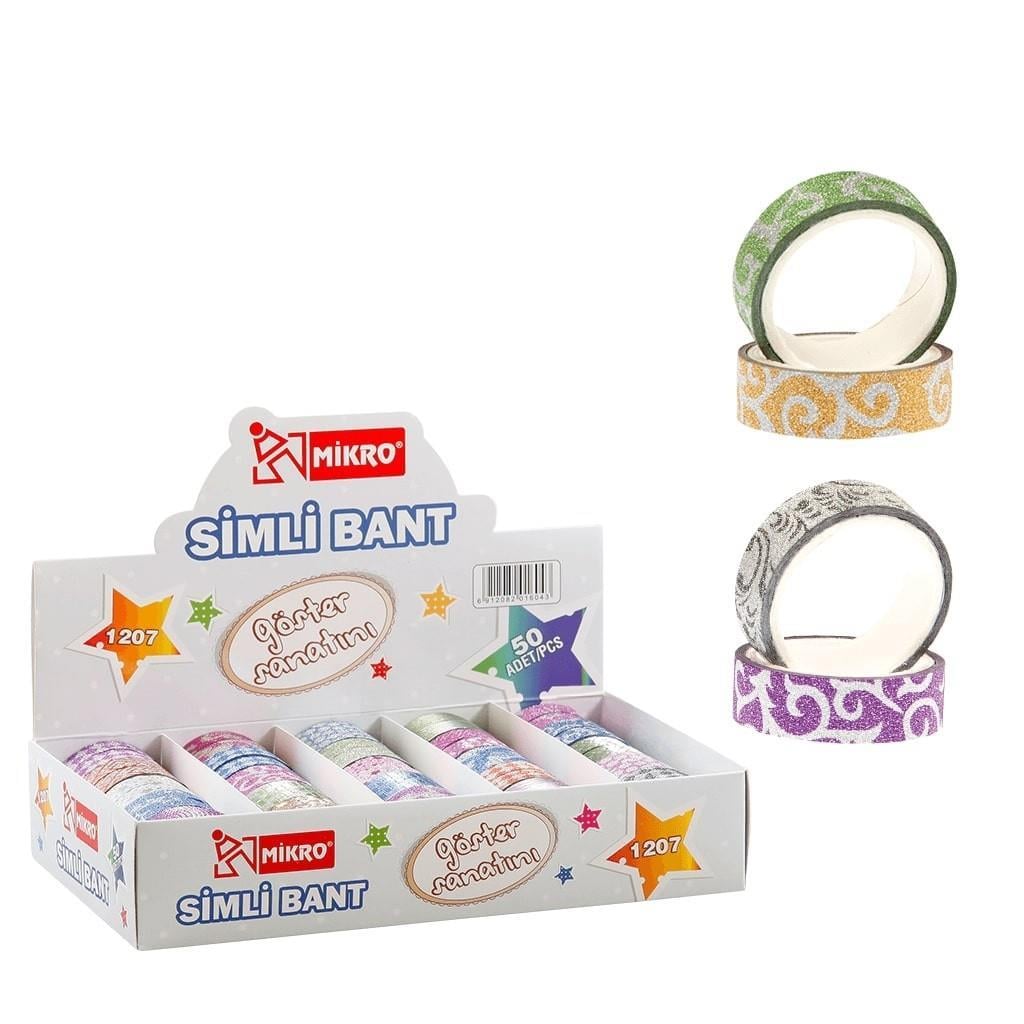 Mikro Hologramlı Simli Bant 1207 Mikro Hologramlı Simli Bant 1207  - Kirtasiyem.netDekoratif Bantlar