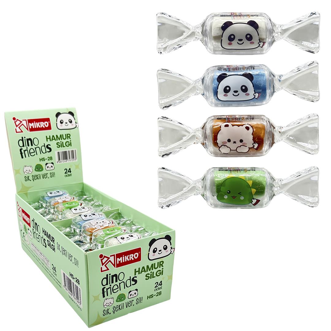 Mikro Hs-28 Dino Frıends Hamur Silgi _24Silgiler