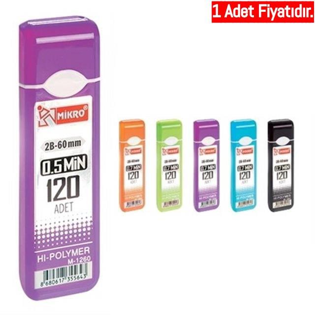 Mikro M-1260P-120 Standlı 60Mm Kurşun Kalem Ucu (1 Adet)Mikro M-1260P-120 Standlı 60Mm Kurşun Kalem Ucu - Kirtasiyem.netKalem Uçları ( Min )
