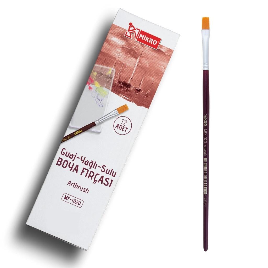 Mikro Mf-1020 Guaj Yağlı Sulu Boya Fırçası No:8Mikro Mf-1020 Guaj Yağlı Sulu Boya Fırçası No:8 - Kırtasiyem.netSulu Boya Fırçası
