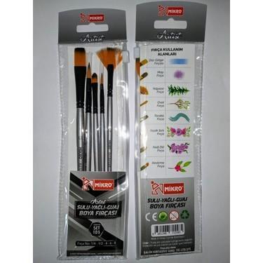 Mikro Mf-Set-5 Sulu-Yağlı-Guaj Boya Fırç. No:6-6-8Mikro Mf-Set-5 Sulu-Yağlı-Guaj Boya Fırç. No:6-6-8 - Kırtasiyem.netSulu Boya Fırçası