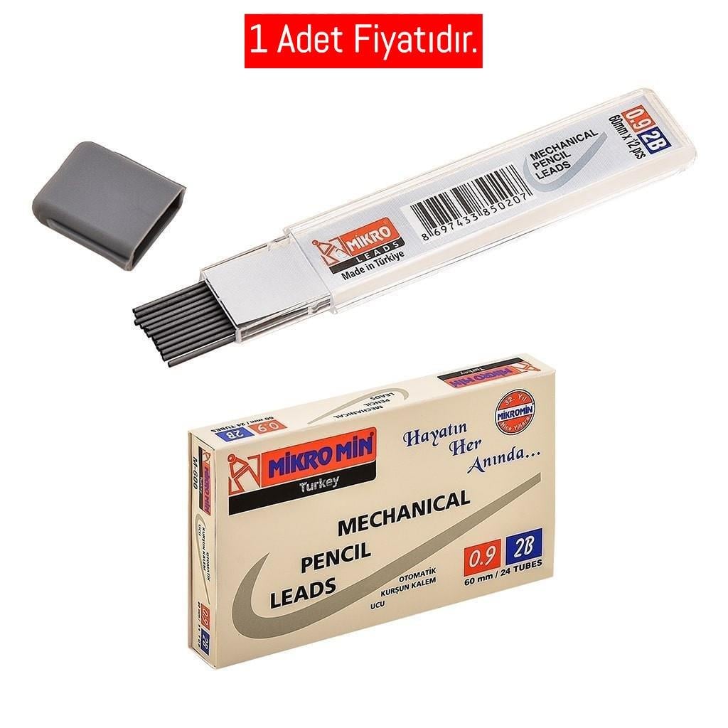 Mikro Min 0.9 Kısa 60 Mm Leads M-600 (1 Adet)Mikro Min 0.9 Kısa 60 Mm Leads M-600 - Kirtasiyem.netKalem Uçları ( Min )
