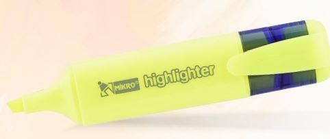 Mikro Mk 701-12 Fosforlu Kalem SarıMikro Mk 701-12 Fosforlu Kalem Sarı - Kirtasiyem.netFosforlu Kalemler