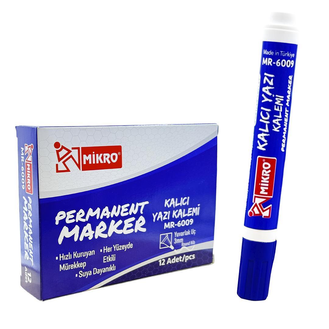 Mikro Mr-6009 Mavi Permanent MarkerMarkörler