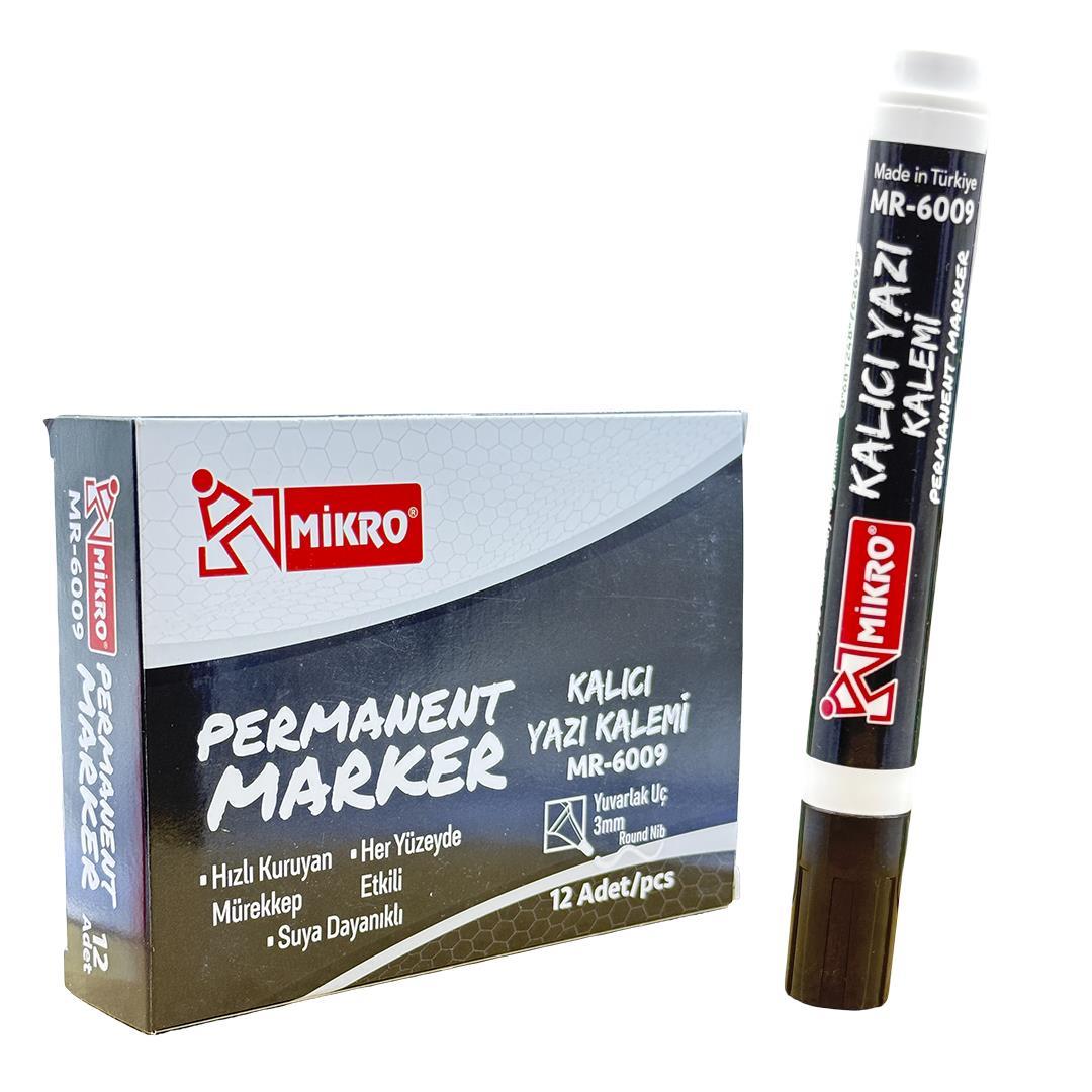 Mikro Mr-6009 Siyah Permanent MarkerMarkörler