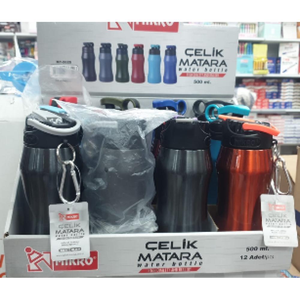 Mikro Mt 2625-12 500 Ml Çelik MataraMikro Mt 2625-12 500 Ml Çelik Matara - Kirtasiyem.netMataralar