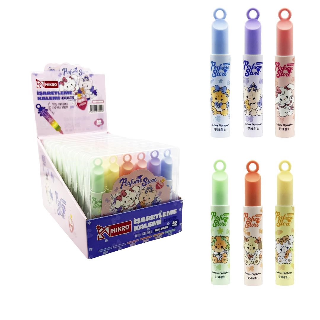Mikro Nh-1038 Hıghlıghter Parfume İşaretleme Kalemi 6 Lı PaketTükenmez Kalemler