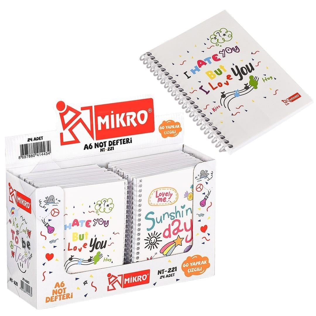 Mikro Not Defteri A6-60 Çizgili Nt-221Mikro Not Defteri A6-60 Çizgili Nt-221 - Kirtasiyem.netNot Defterleri