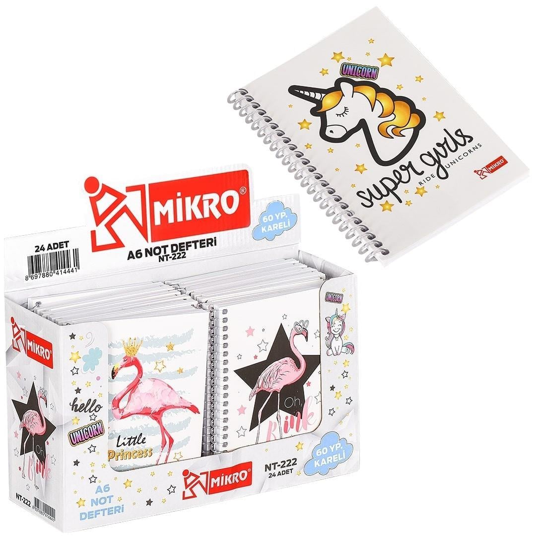Mikro Not Defteri A6-60 Kareli Nt-222Mikro Not Defteri A6-60 Kareli Nt-222 - Kirtasiyem.netNot Defterleri