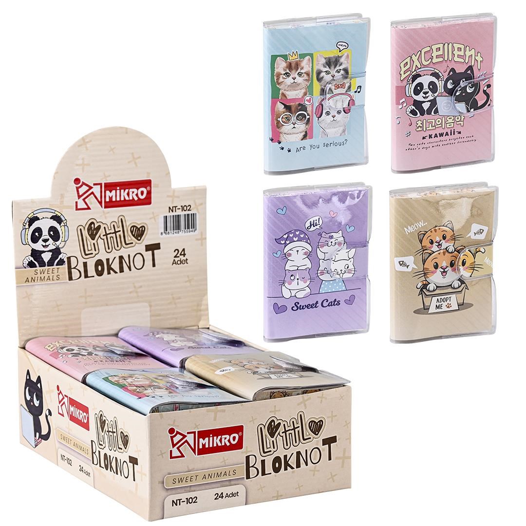 Mikro NT-102-24 Cute Cats Not Defteri Cetveller