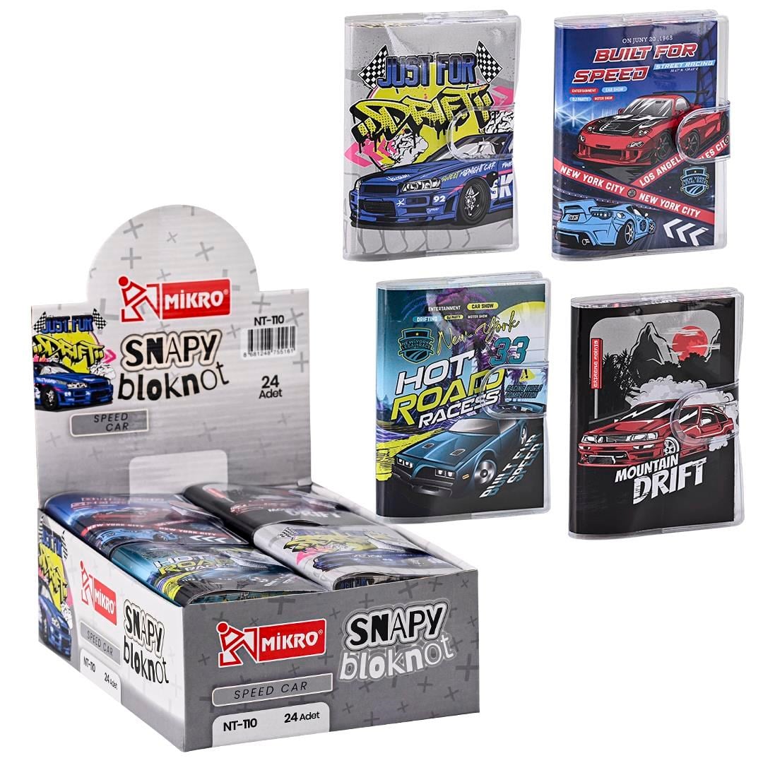 Mikro NT-110-24 Speed Cars Not Defteri Cetveller