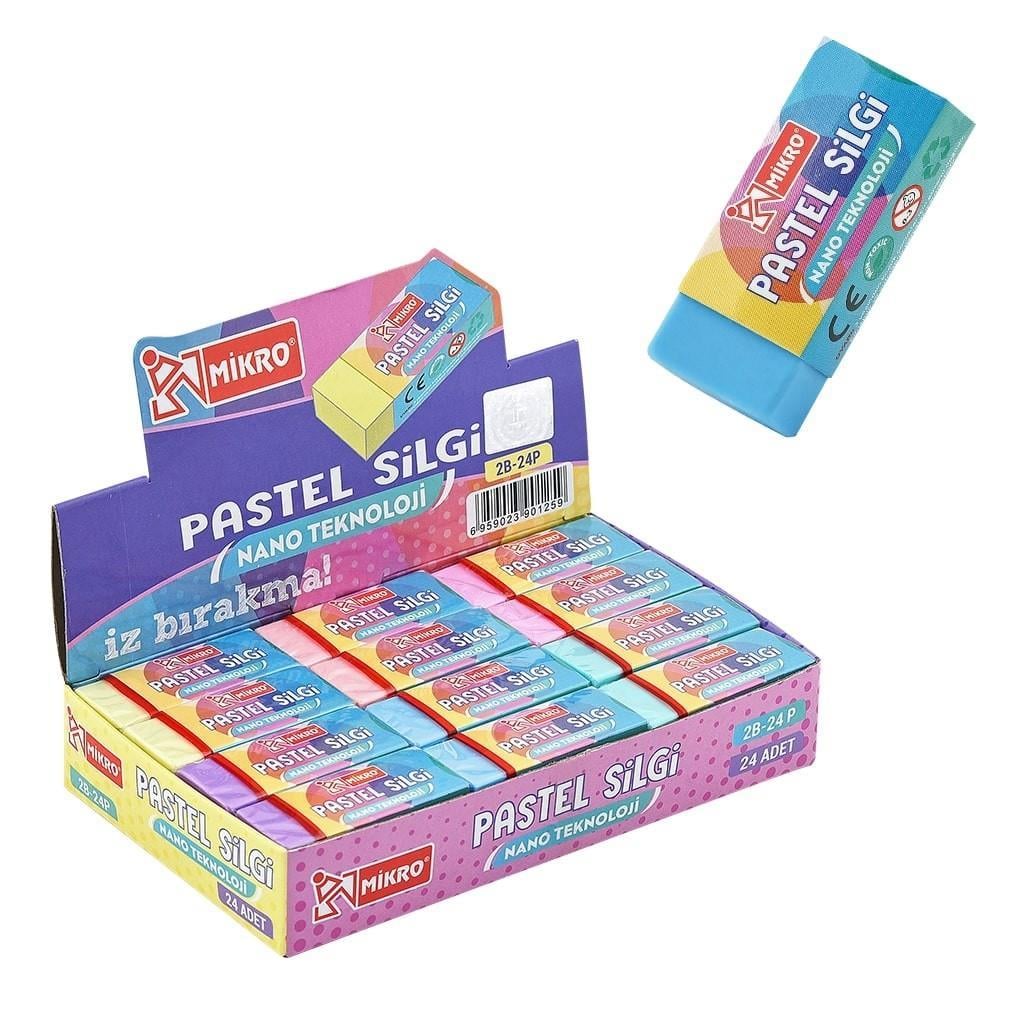Mikro Pastel Nano Silgi 2B-24PMikro Pastel Nano Silgi 2B-24P - Kirtasiyem.netSilgiler