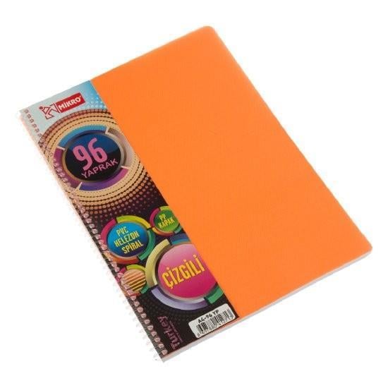 Mikro Plastik Kapak Spiralli Defter A4 96 Yaprak Çizgili (36)Mikro Plastik Kapak Spiralli Defter A4 96 Yaprak Çizgili (36) - Kirtasiyem.netSpiralli Plastik Kapak Defterler