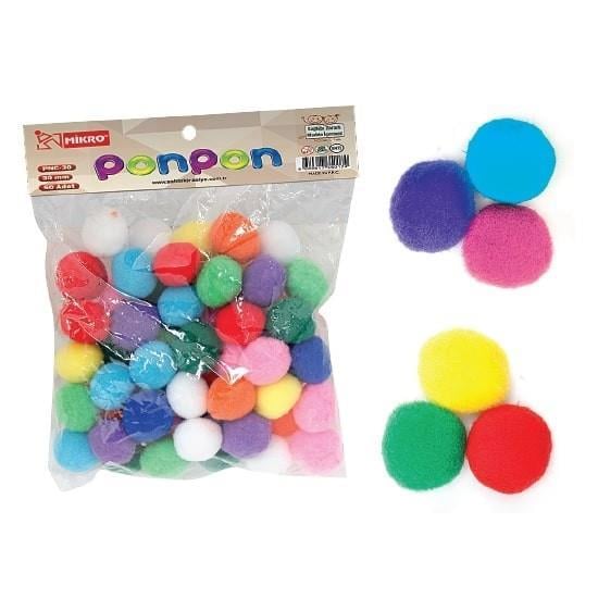 Mikro Ponpon 30 Mm 50 Li Pnc-30Mikro Ponpon 30 Mm 50 Li Pnc-30 - Kirtasiyem.netPonponlar
