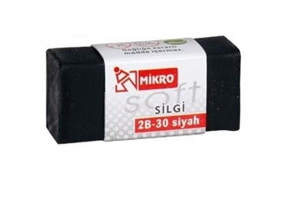 Mikro Soft Siyah Silgi 2B-30 Mikro Soft Siyah Silgi 2B-30  - Kirtasiyem.netSilgiler