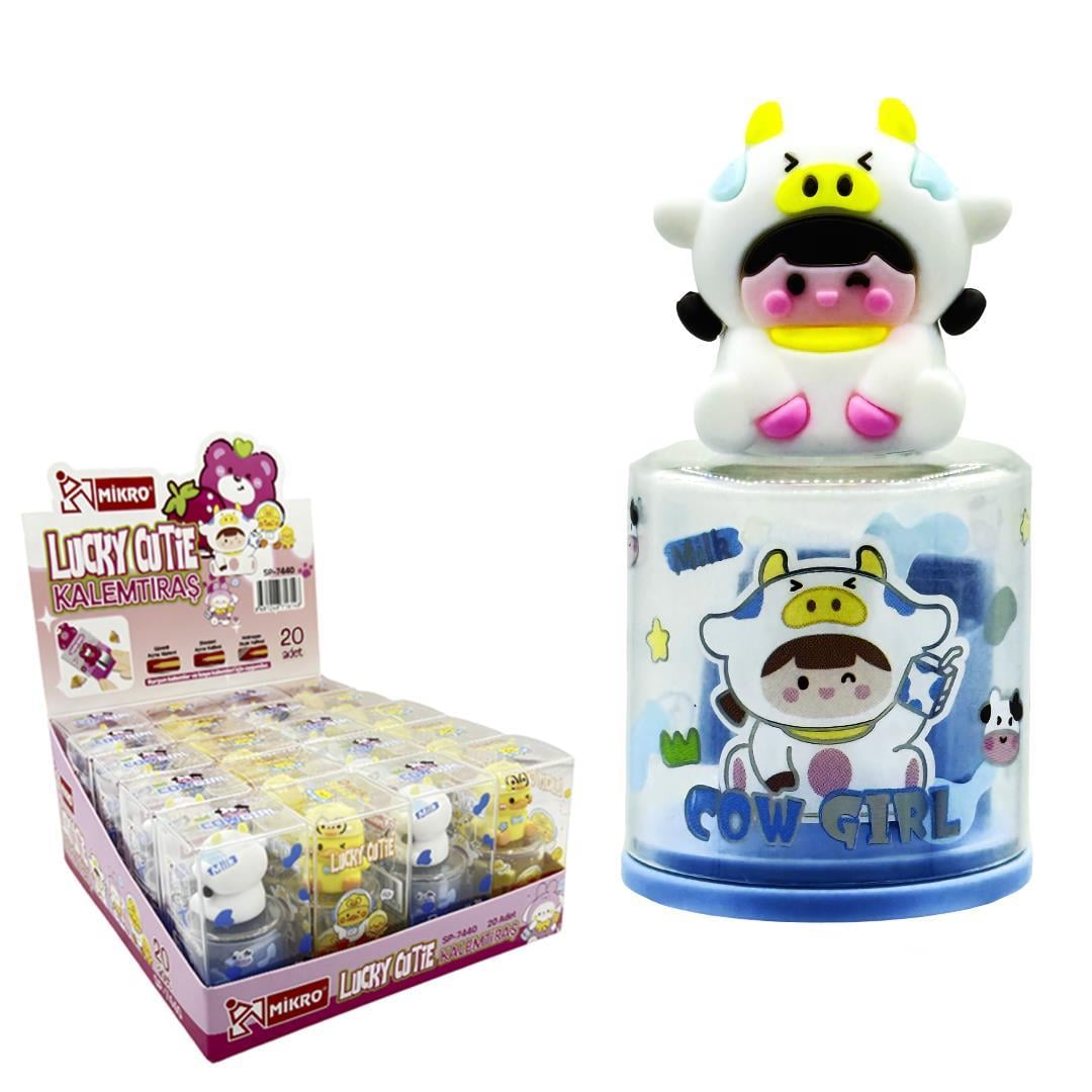 Mikro Sp-7440 Figürlü Pvc Kalemtıraş Lucky CutieKalemtraşlar