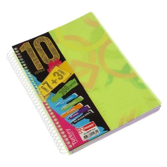 Mikro Spiralli Defter Ekonomik 7+3 Ayraçlı A4 300 Yaprak _24Mikro Spiralli Defter Ekonomik 7+3 Ayraçlı A4 300 Yaprak _24 - Kirtasiyem.netSeperatörlü ( Ayraçlı ) Defterler