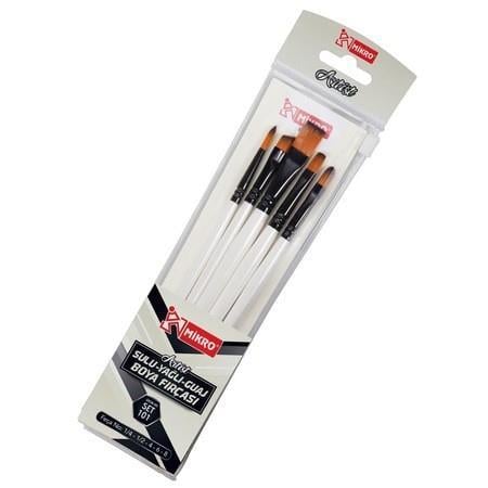 Mikro Sulu Yağlı Guaj Boya Fırça Seti 5 Li Mf-Set-101Mikro Sulu Yağlı Guaj Boya Fırça Seti 5 Li Mf-Set-101 - Kırtasiyem.netFırçalar