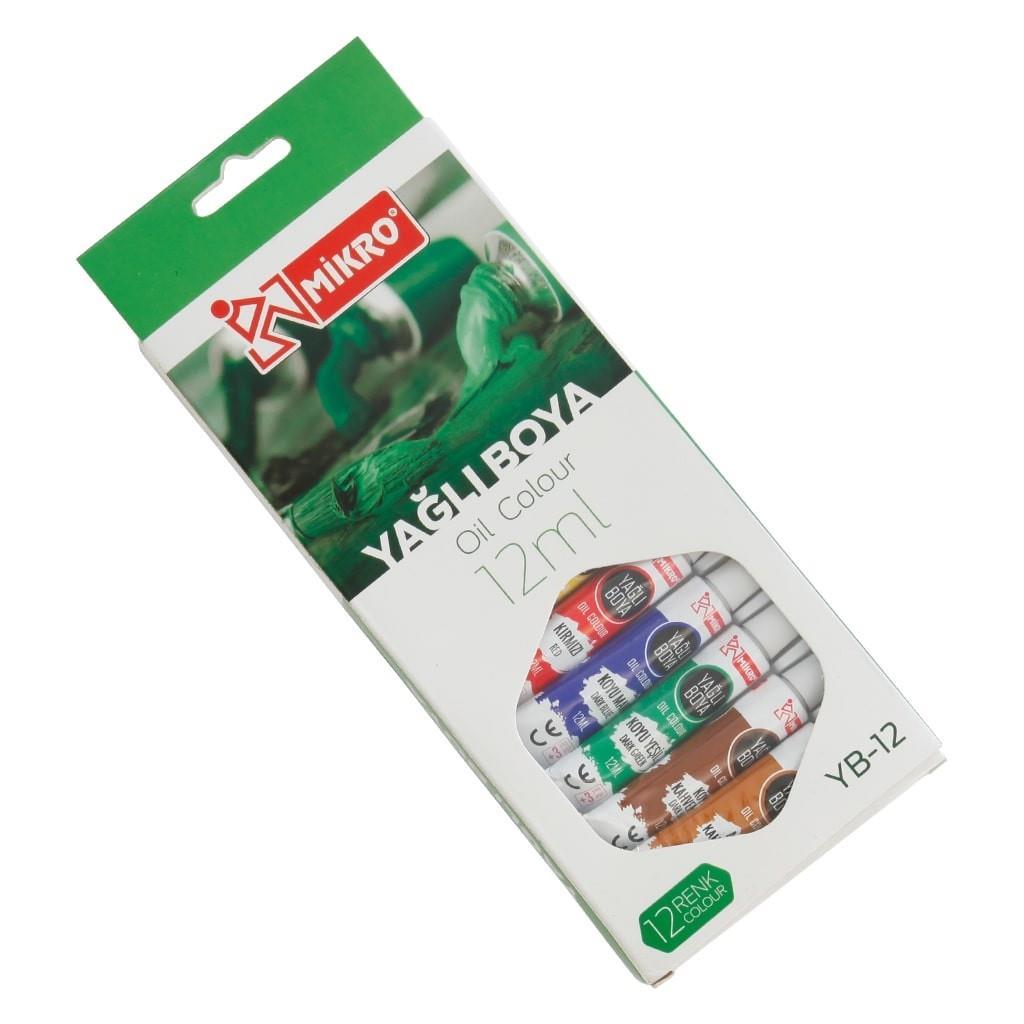 Mikro Yağlı Boya 12 Ml 12 liMikro Yağlı Boya 12 Ml 12 li - Kırtasiyem.netYağlı Boyalar