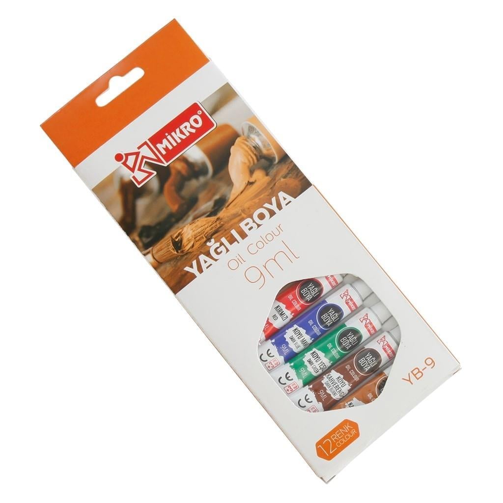 Mikro Yağlı Boya 9 Ml 12 liMikro Yağlı Boya 9 Ml 12 li - Kırtasiyem.netYağlı Boyalar