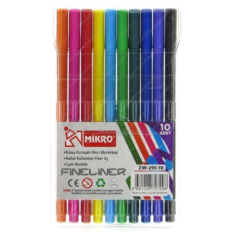 Mikro Zw 295-10 Fınelıner Keçeli KalemMikro Zw 295-10 Fınelıner Keçeli Kalem - Kirtasiyem.netDövme Kalemleri