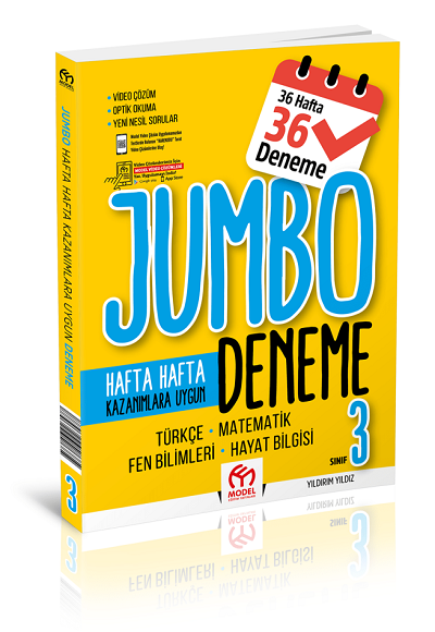 Model 3. Sınıf Jumbo Tüm Dersler Deneme BankasıModel 3. Sınıf Jumbo Tüm Dersler Deneme Bankası - Kirtasiyem.net3.Sınıf