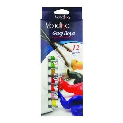 Monalisa Guaj Boya 12X12 Ml Tüp        --SD57512Monalisa Guaj Boya 12x12 ml Tüp - Kırtasiyem.netGuaj Boyalar