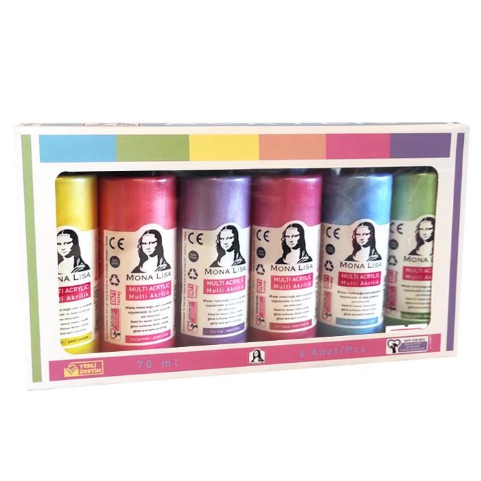 Monalisa Multi Akrilik İnci Set 6X70 Ml         --SD1006IMonalisa Multi Akrilik İnci Set 6x70 ml  - Kırtasiyem.netAkrilik Boyalar	