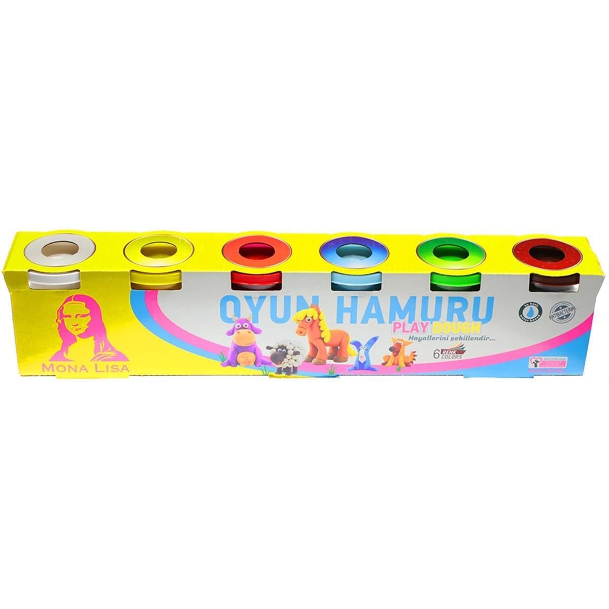 Monalisa Oyun Hamuru 6X120 G          --SD246Südor Monalisa Play Dough 6X120 Gr - Kirtasiyem.netOyun Hamurları
