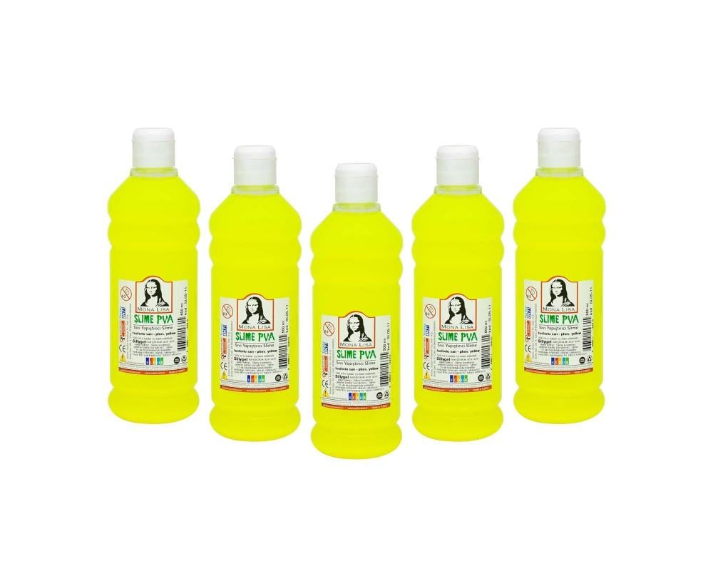Monalisa Sıvı Slime 500 Ml Fosforlu Sarı        --SL05-11Südor Monalisa Sıvı Slime 500 ml Neon Sarı - Kirtasiyem NetSlime