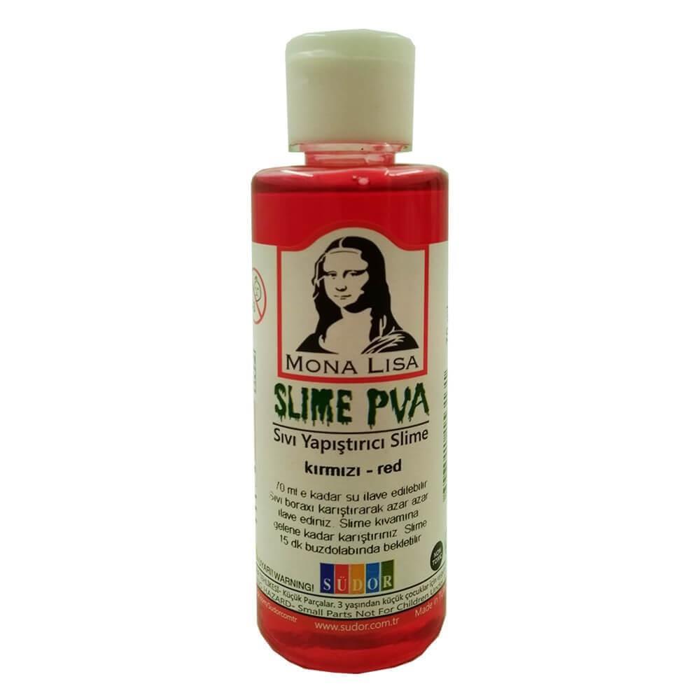 Monalisa Sıvı Slime 70 Ml Kırmızı        --SL01-3Monalisa Sıvı Yapıştırıcı Slime 70 Ml Kırmızı - Kirtasiyem NetSlime