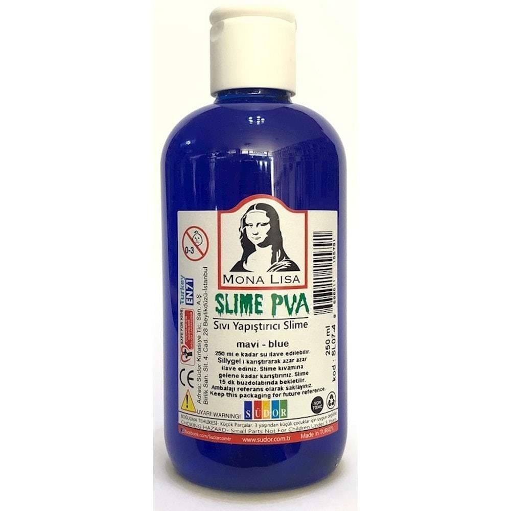 Monalisa Slime 250 Ml Mavi        --SL07-4Monalisa Slime 250 Ml Mavi        --SL07-4 - Kirtasiyem.netSlime