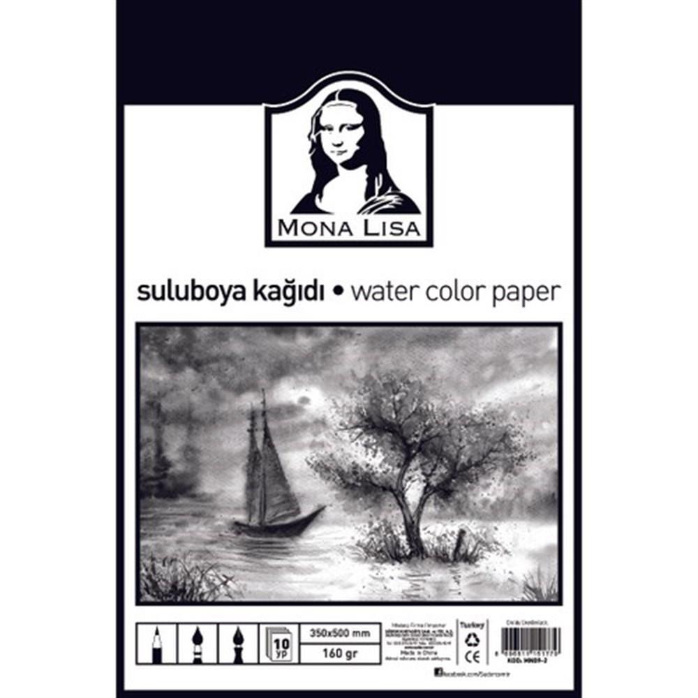 Monalisa Suluboya Kağıdı 35X50 160G 10 Yp        --MN09-2Monalisa Suluboya Kağıdı 35x50 160g 10 yp - Kırtasiyem.netSulu Boya Kağıtları