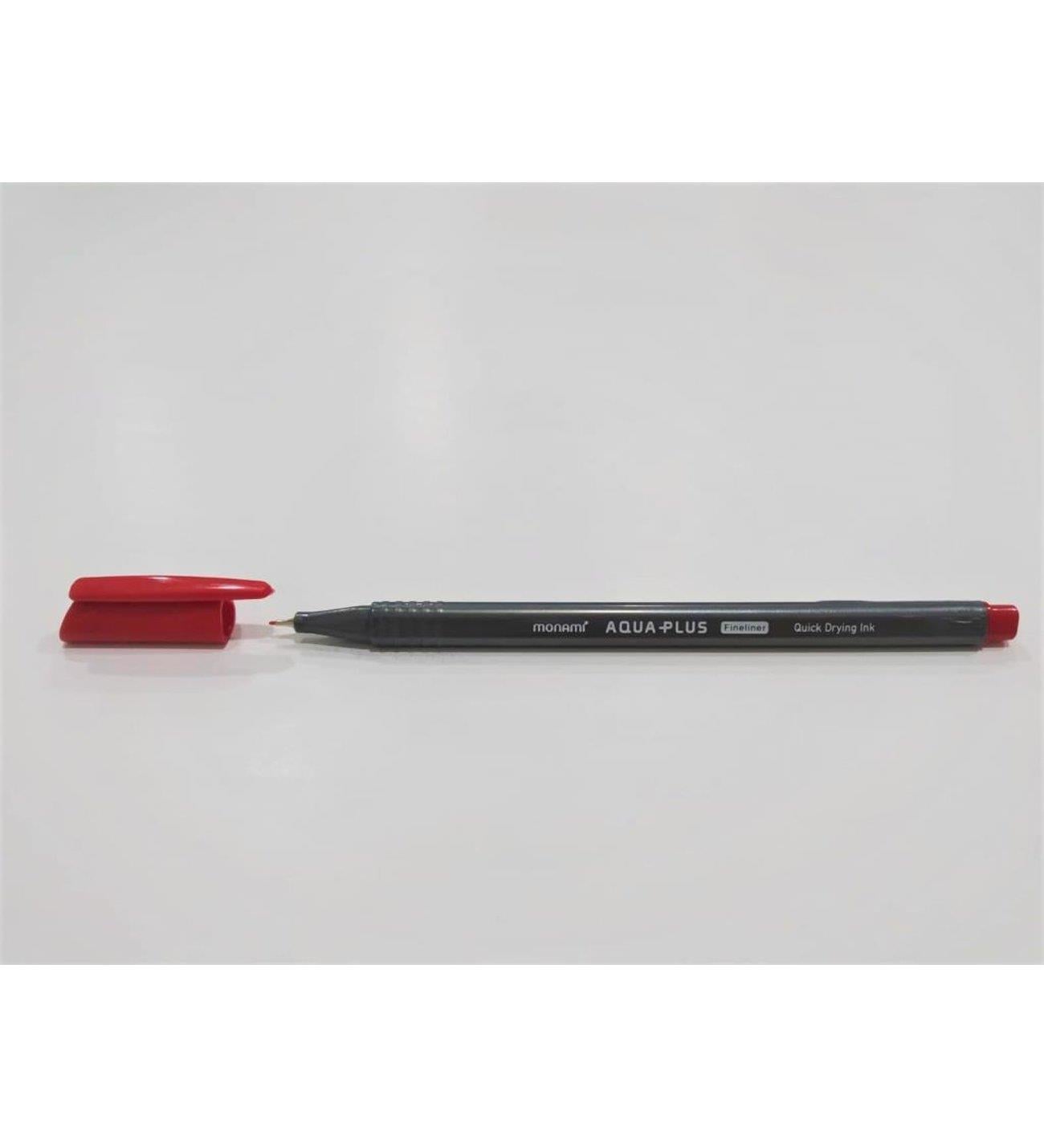 Monami Fineliner Aqua Plus RedMonami Fineliner Aqua Plus Red - Kirtasiyem.netDövme Kalemleri
