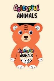 Morelma Colourful Animals Bear İngilizce Boyama KitabıŞiir Kitapları