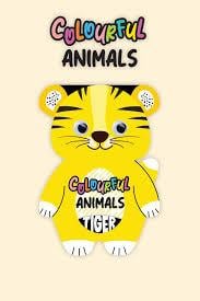 Morelma Colourful Animals Tiger İngilizce Boyama KitabıŞiir Kitapları