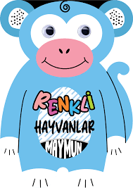 Morelma Renkli Hayvanlar Maymun Boyama KitabıŞiir Kitapları
