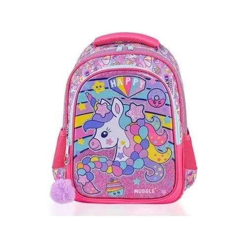 Muggle Mu-6443 Happy Unicorn Pembe Okul ÇantasıMuggle Mu-6443 Happy Unicorn Pembe Okul Çantası - Kirtasiyem.netOkul Çantaları