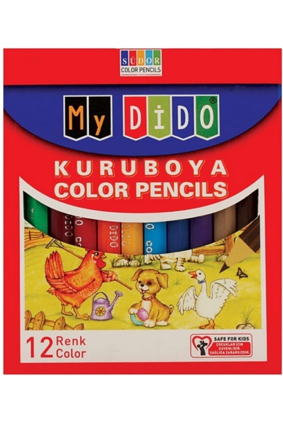Mydido Kuruboya Kısa 12 Li        --MYK01Mydido Kuruboya Kısa 12 Li MYK01 - Kırtasiyem.netKuru Boyalar
