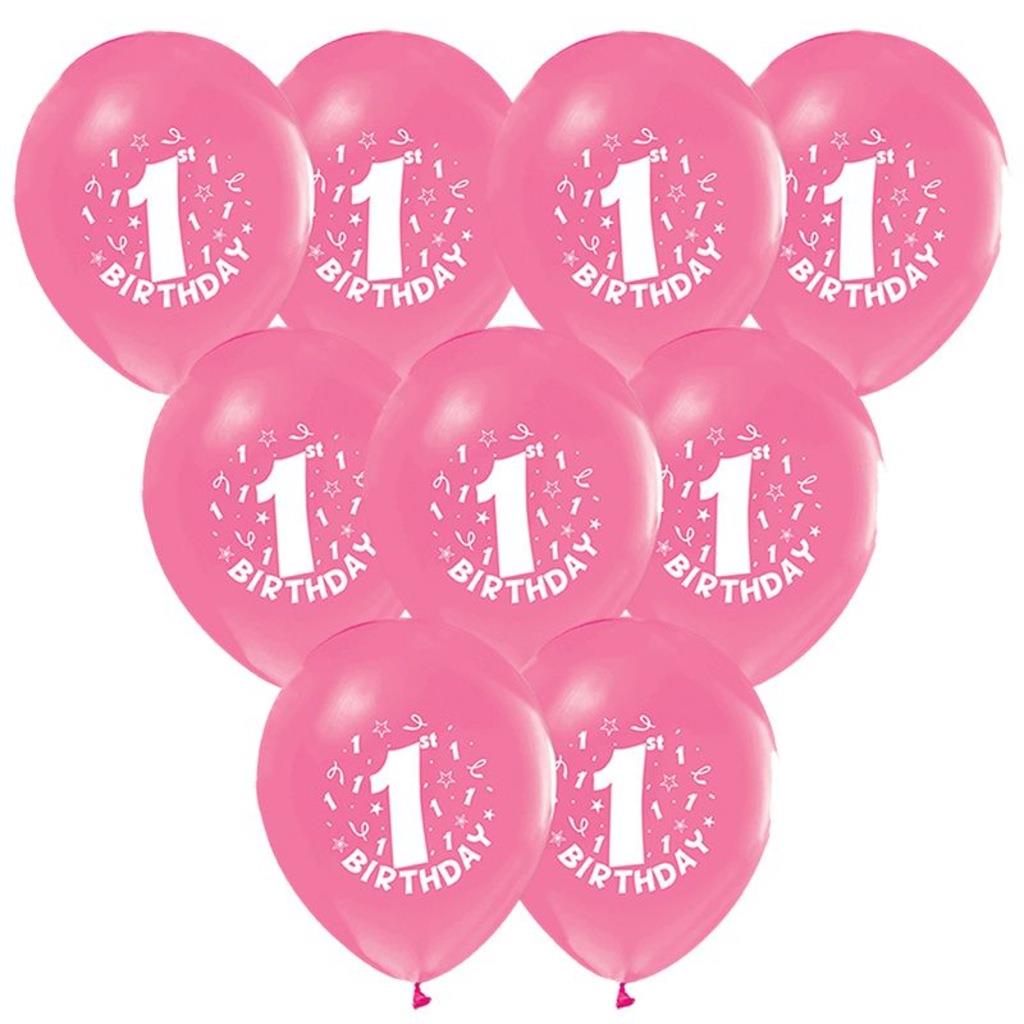 Nedi Balon Baskılı Happy 1 Yaş Pembe 100 LüNedi Balon Baskılı Happy 1 Yaş Pembe 100 Lü - Kirtasiyem.netBalon
