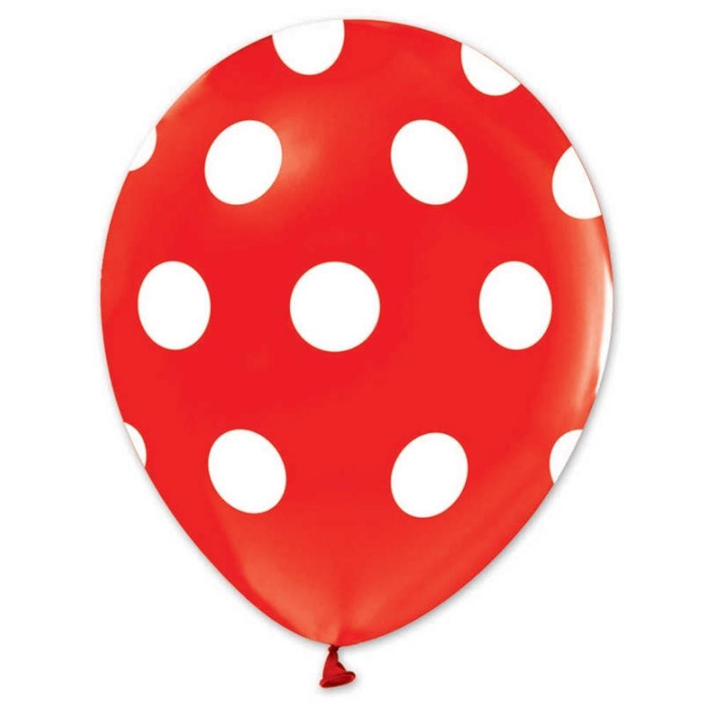 Nedi Balon Çç Baskılı Kırmızı Üstü Beyaz Puanlı 100 LüNedi Balon Çç Baskılı Kırmızı Üstü Beyaz Puanlı 100 Lü - Kirtasiyem.netBalon