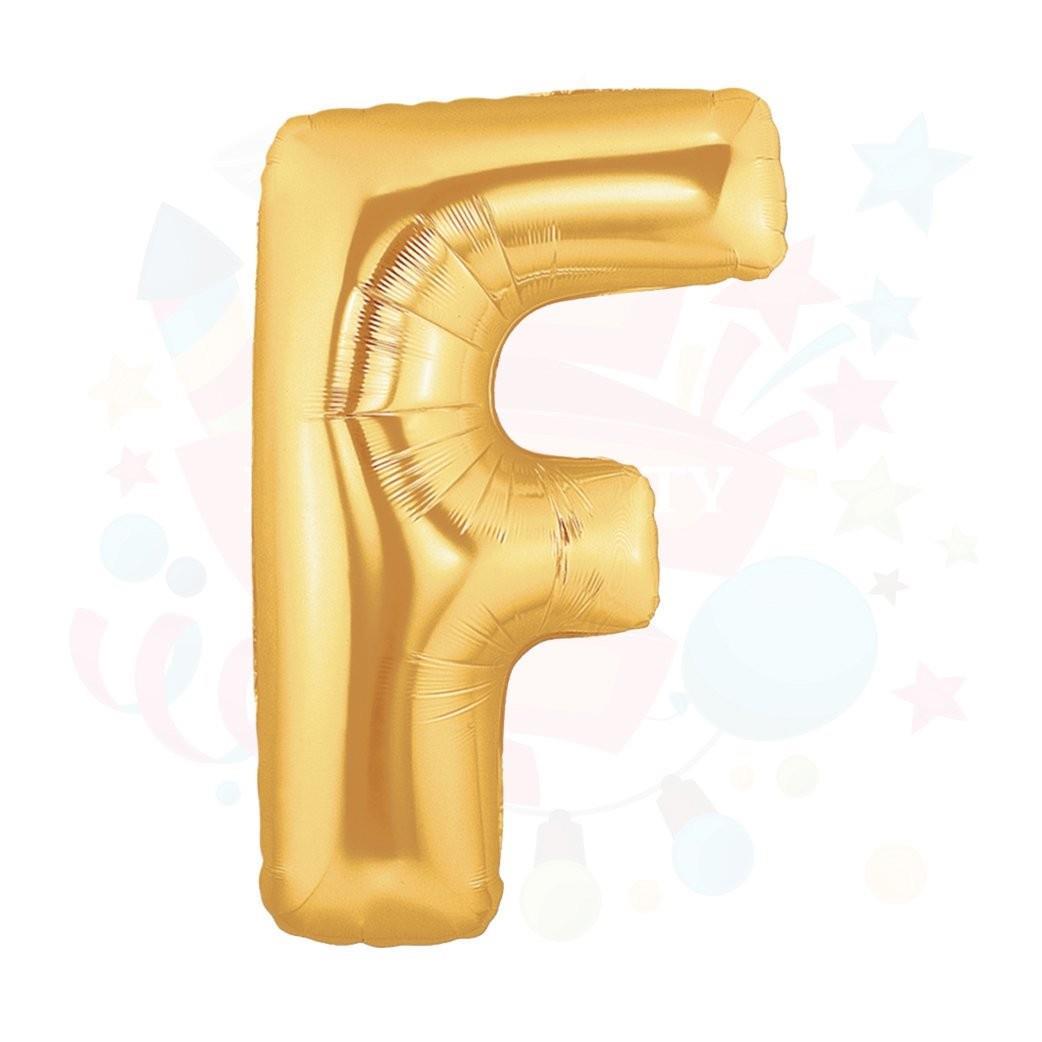 Nedi Balon Folyo 14 Harf Altın FNedi Balon Folyo 14 Harf Altın F - Kirtasiyem.netBalon